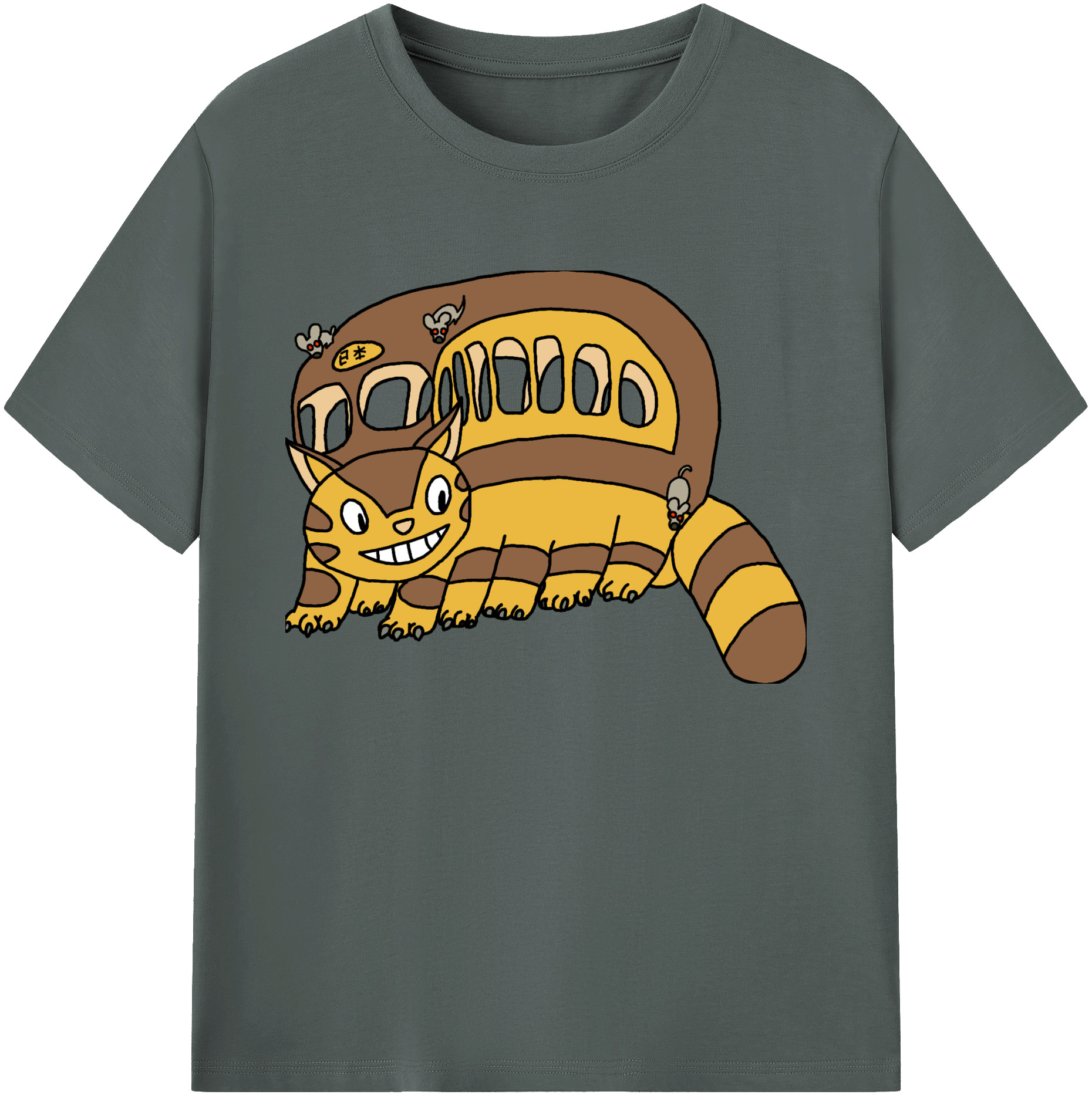 （画像用） となりのトトロ 草壁メイ 草壁サツキ My Neighbor Totoro Satsuki Kusakabe Mei Kusakabe 綿100％ メンズ半袖Tシャツ｜肌触りやわらか＆通気性